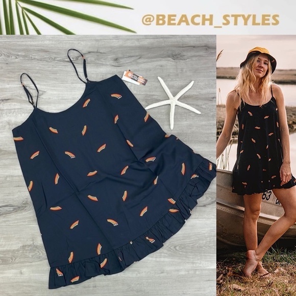 🔆VOLCOM🔆 outer banks collaboration PARADISE DRESS - Picture 1 of 16